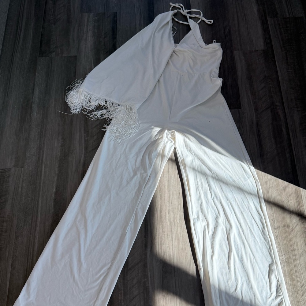 Club London White Jumpsuit